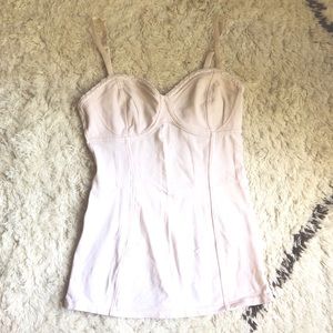 Baby pink corset top